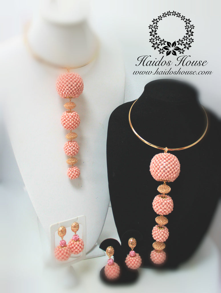 HBS 1234 - Haidos Peach Bespoke Beads Set