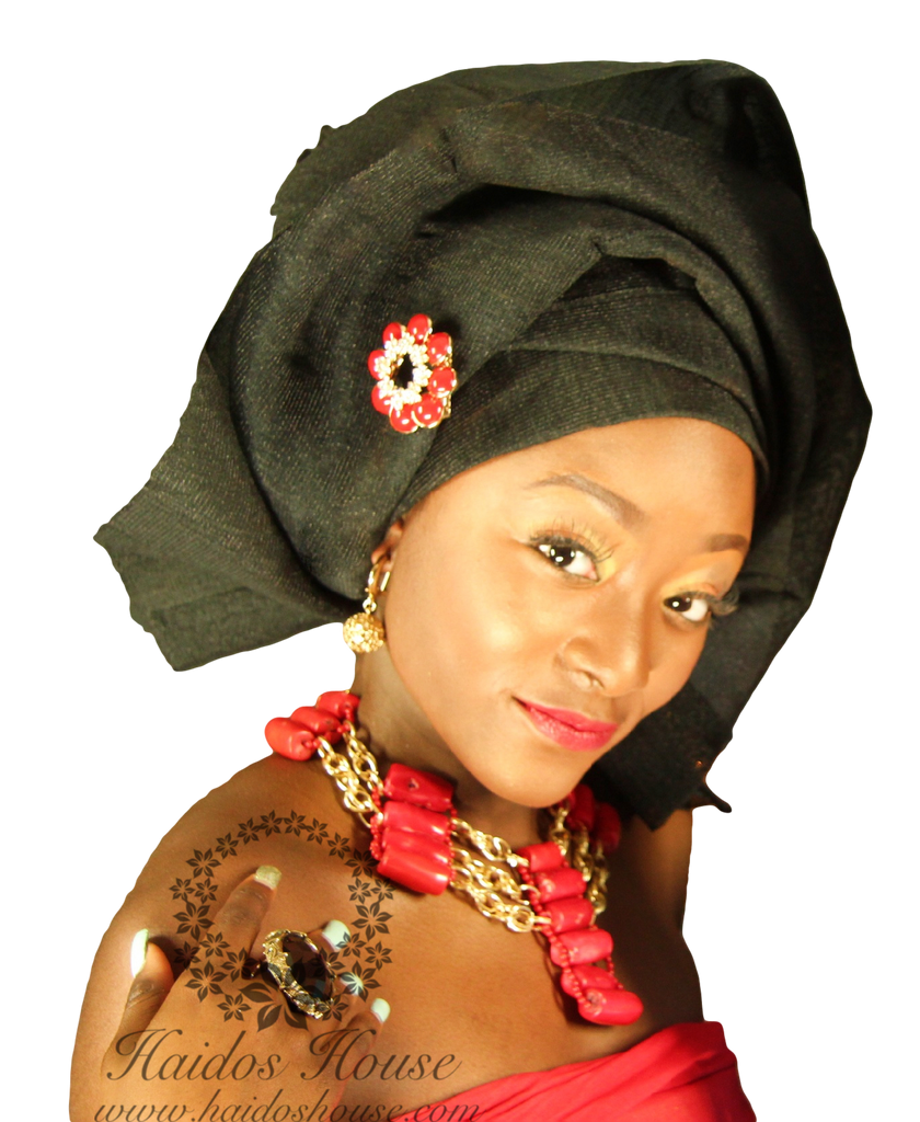 HBS 1337 - Chain Linked Red Coral Beads