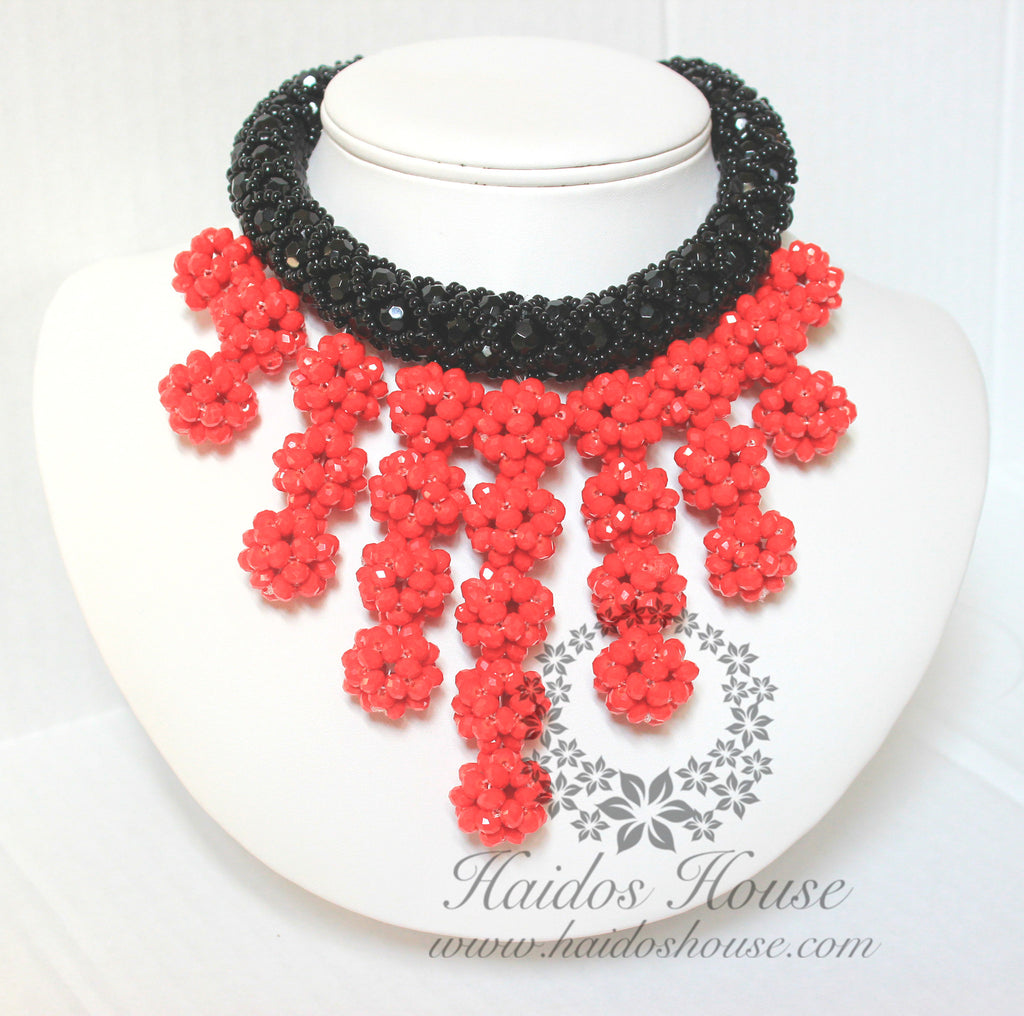 HBS 1295 - Black & Red Beads Set