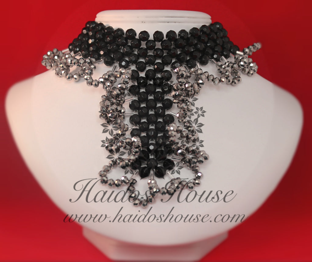 HBS 1341 -  Black & Silver Beads Set