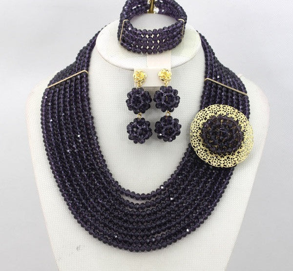 HBS 2407 - Black Multi-strand Bead Set