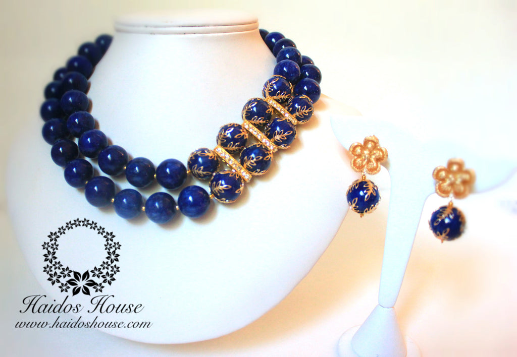 HBS 1267 - Haidos Blue Lapis Bespoke Beads Set