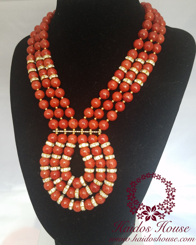 HBS 1179 - Haidos Sponge Coral Bespoke Beads Set