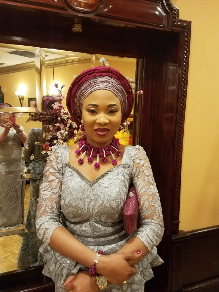 HBS 1215 - Magenta Chunky Bespoke Beads Set