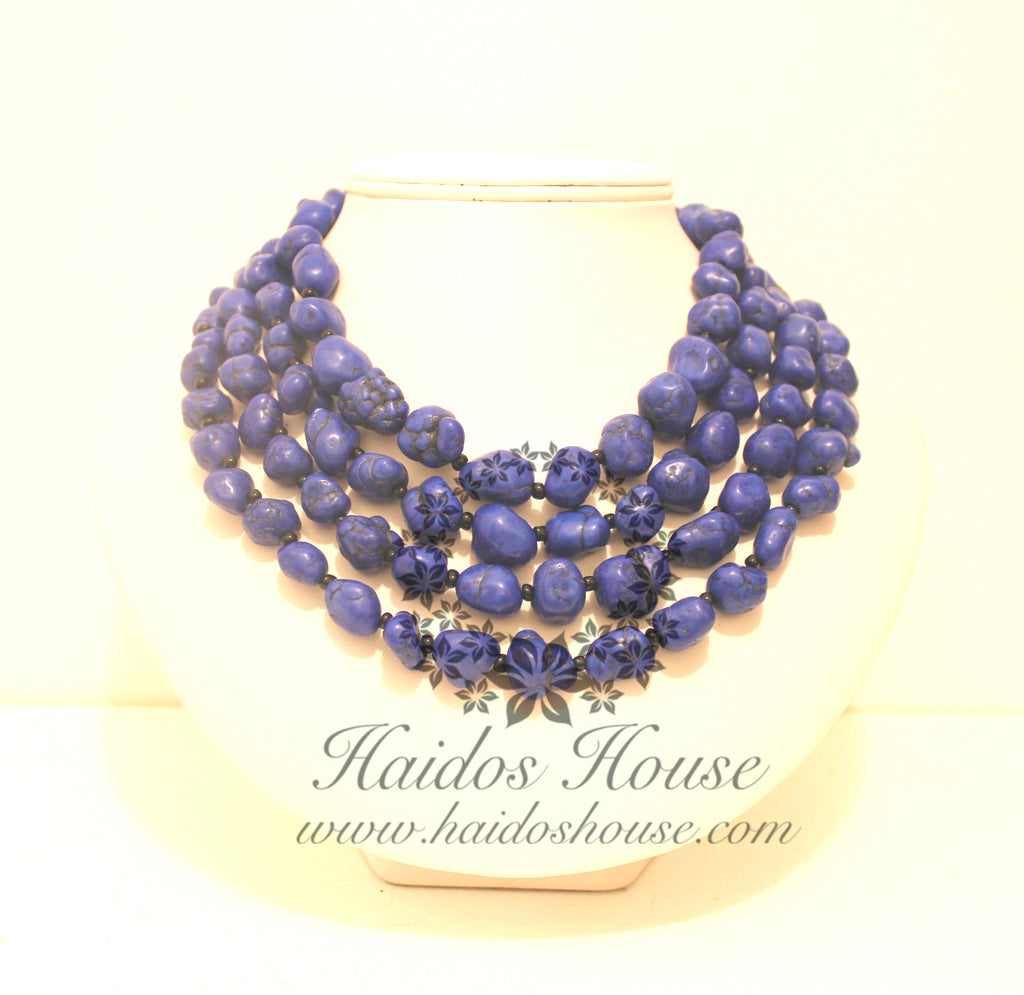 HBS 1302 - Royal Blue Beads Set
