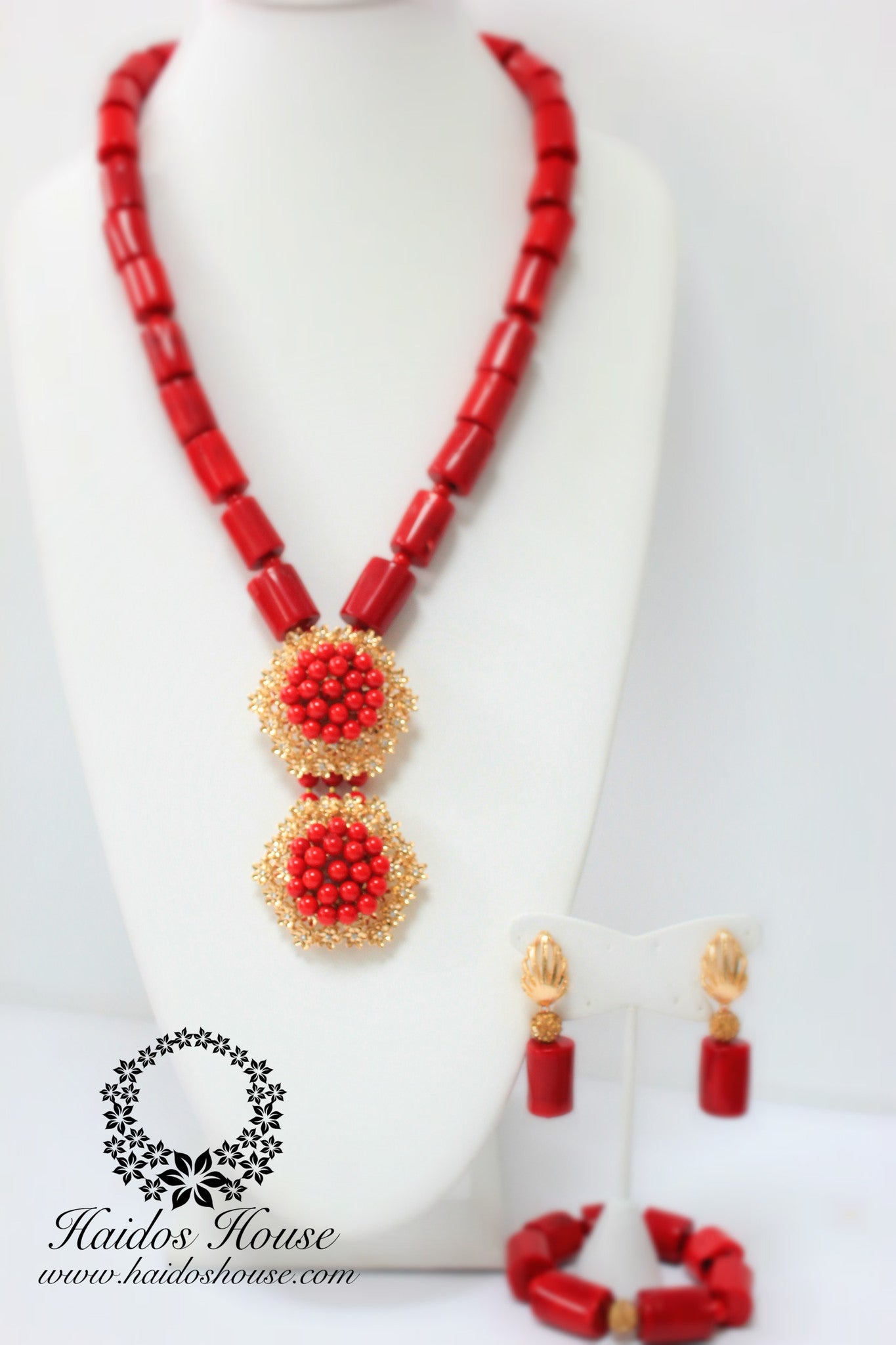 HBS 1247 - Red Coral Bead Set