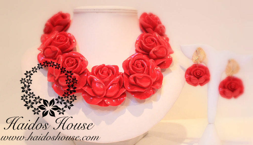 HBS 1273 - Haidos Red Rose Bespoke Beads Set