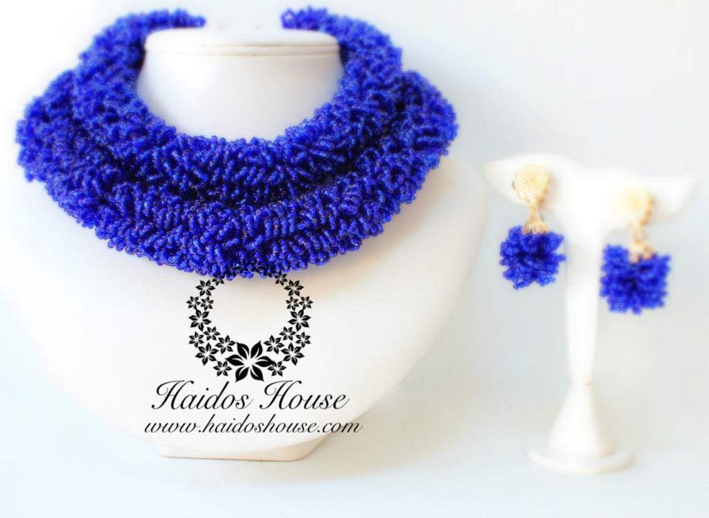 HBS 1262 - Haidos Royal Blue "Daylor" Bespoke Beads Set