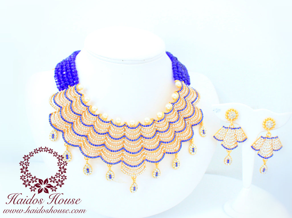 HBS 1226 - Haidos Royal Blue Bespoke Beads Set